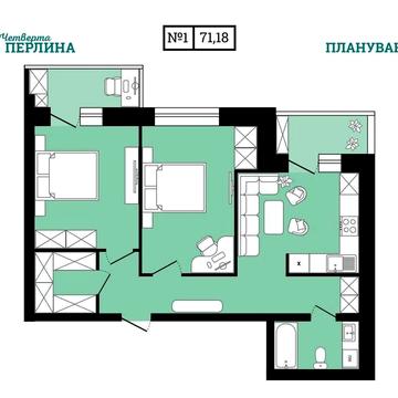 2-кім. квартира в ЖК "Четверта Перлина" ЖК Четверта Перлина