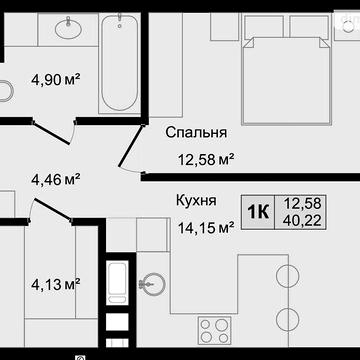 Продаж 1к Квартира Золота вулиця ЖК HILL TOP
