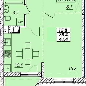 1-комнатная, близко центр, 5 этаж, дом сдан и заселен