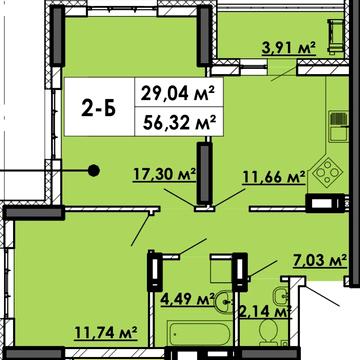 ТЕРМІНОВО Переуступка 2к квартира 56 м кв ЖК «Медовий 2» ЖК Медовий 2