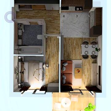 Продається простора однокімнатна квартира ЖК Простір