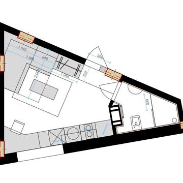 Студія 17,3 м2 ціна забудовника метро Бориспільська Бортничі ЖК Левадний
