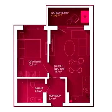 Продаж 1k, ЖК FAMILY PLAZA, 1 секція ЖК family plaza 2