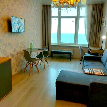 на ГОД‼️на ЛЕТО‼️АРКАДИЯ/КАМАНИНА‼️евродвушка 45 Жемчужина‼️Вид МОРЯ