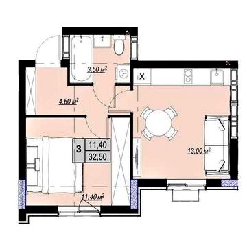 Продаж 1 кімнатна квартира з документами, ЄОСЕЛЯ 7% 3%, Кредит Розтермінування  ЖК Плаза Квартал 3 Чабани ЖК «Plaza Kvartal 3»