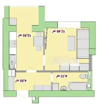 Продаю 1-кімнатну квартиру вул Чорновола біля парку