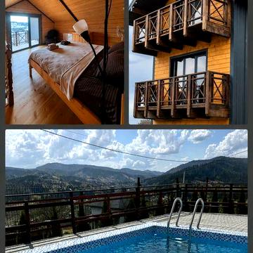 Котеджі Relax із теплим басейном  у Славську + сніданок