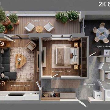 Продаж 2 кімнатна квартира ЖК Skygarden ЖК Skygarden