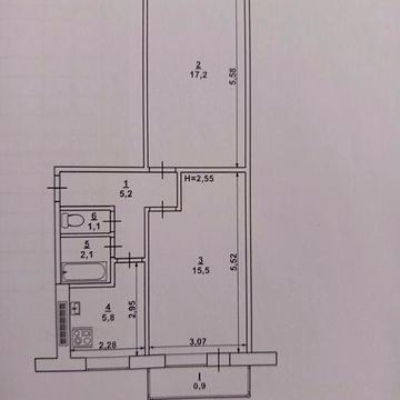 Продажа 2к квартиры.ул.Ватутина,68 ЖК ОСББ