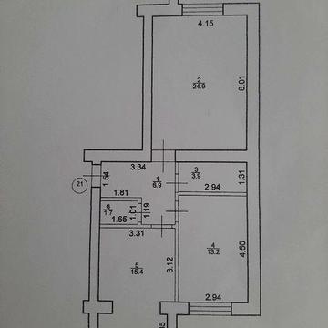 2-х кімнатна квартира в м-ні Пасічна
