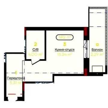 Квартира Ужгород 980 у.е. за м.кв ЖК Flower Residence