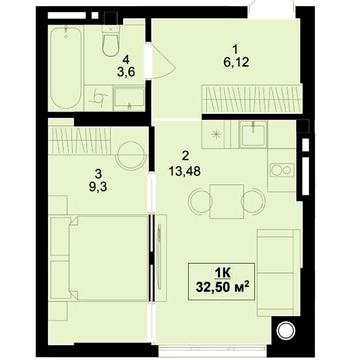 Продаж однокімнатної квартири в новому ЖК GREEN SIDE ЖК GREEN SIDE