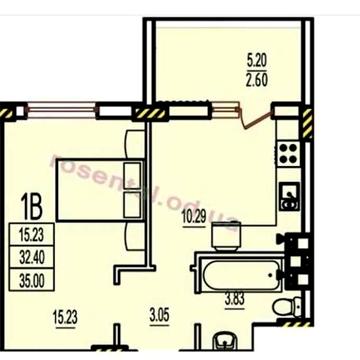 квартира с агв, на 3-м комфортном этаже - Розенталь 818$ за метр