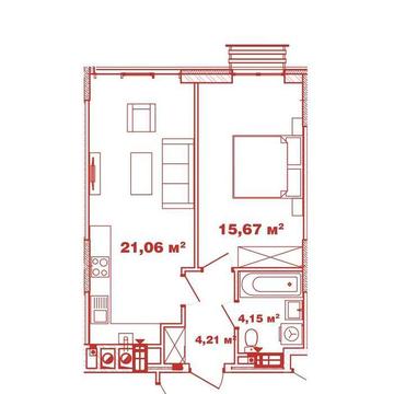 ЖК «Crystal Avenue». 1-кімнатна квартира в зданому будинку. Одразу право власності