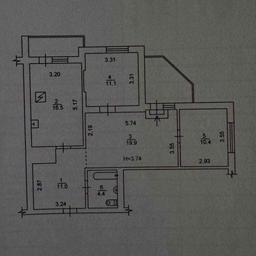 Простора дворівнева квартира 98м2 м. Київ Святошинський р-н.