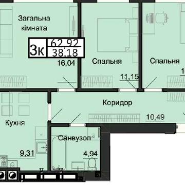 Квартира в Кременці ЖК МАНХЕТТЕН СІТІ ЖК МАНХЕТТЕН СІТІ