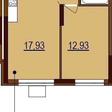 Продаж 1 кімн 43,5 м2, Варшавський 3, буд. 10.2 здано Без комісії
