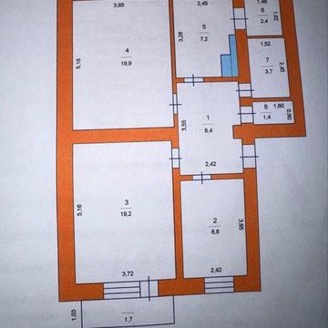 3-кімнатна квартира 72,7 м², 4 поверх, Ізяславська 8, Славута