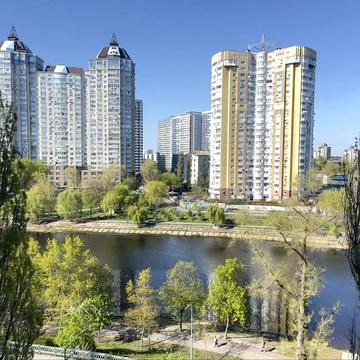 Оренда 1 к.квартири Русанівка,Лівобережна,Вид на річку