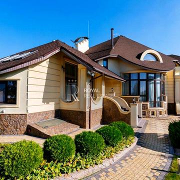 Продаж Будинок 560м2 Вишеньки Вихід на Дніпро Елінг Басейн Гараж Сауна Хамам Автономний