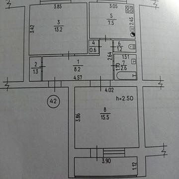 Продам квартиру 2-х кімнатну Камянка