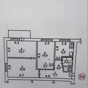 Продам 3-кімнатну квартиру в центрі | вул. Київська | 52 м²