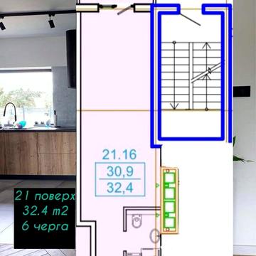 Студія 32.4 м² в Аркадії, біля моря — Розстрочка на 51 місяць ЖК Еллада-6