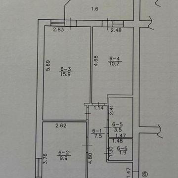 Продам 2 к.квартиру в новобудові по вул.Нововоскресінська 2
