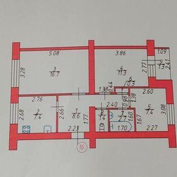Продаётся половина (1/2) трёхкомнатной квартиры