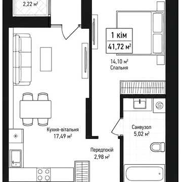 Продаж 1к Квартира Гетьмана Івана Мазепи вулиця ЖК Lake Park