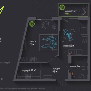 Продам однокімнатну квартиру сіті благо ваучер єоселя розтермінуваня ЖК Sity by blago