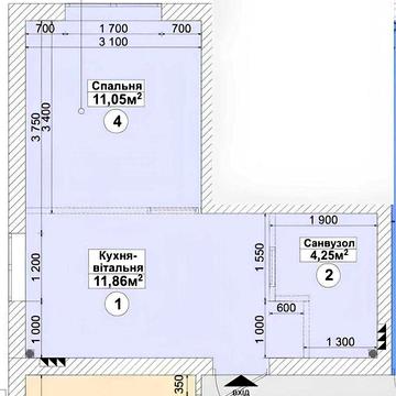 Продаж 1к квартири 27.16 кв. ЖК "Sanville Park" ЖК Sanville Park