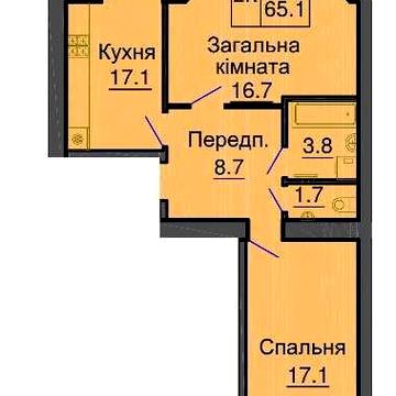 Продам 2к квартиру 66 м2 в готовому будинку Софія Нова (метро Теремки) ЖК софія нова