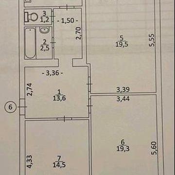 Продається  3 кім.квартира центр вул.Франка,2 поверх,цегла,автономка