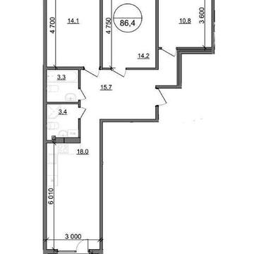 Продаж 3к квартири з ремонтом Whitebox, площа: 86,4 м² (с. Басівка, передмістя Львова) ЖК Парксайд