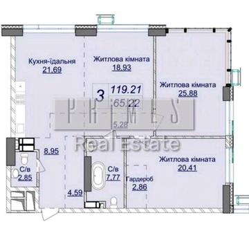 Продажа 3-комнатная ЖК Новопечерские Липки 2650$ за м2 , Драгомирова 7 очередь ЖК Новопечерські Липки