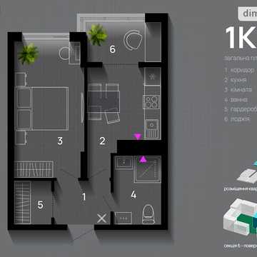 Продаж 1к Квартира Хриплинська вулиця ЖК SKYGARDEN