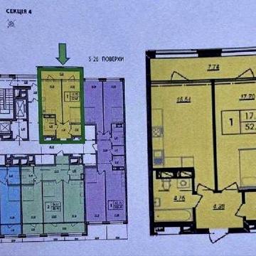 Продаж 1к квартири 52,7 м2 в ЖК Олімпік Парк ЖК Olympik Park