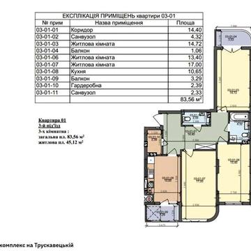 Продаж 3х кімнатної квартири в новобудові ЖК Галжитлобуд
