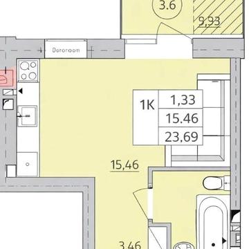 Без% Продаж квартири 23.7 кв.м в ЖК Бургундія ЖК Бургундія