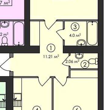 Простора квартира в ЖК Family — 80 м² ЖК Фемелі 2