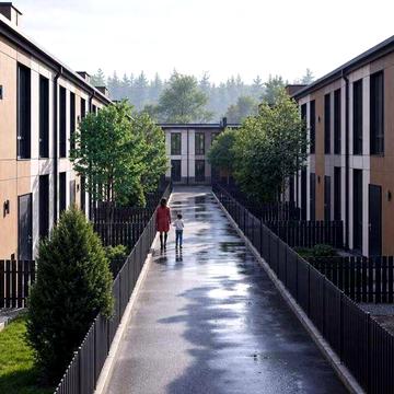 Таунхаус 48м² з двориком 12м² і паркомісцем 20м². Без %. 20 хв до метро. Від забудовника без комісії. Розтермінування 12 міс.