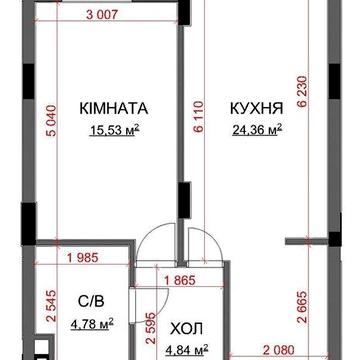 Продам 1-кімнатну квартиру в Бучі
