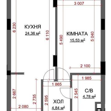 Продам 1-кімнатну квартиру в Бучі