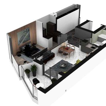 Продаж однокімнатної квартири на 8 поверсі в Тернополі ЖК London House