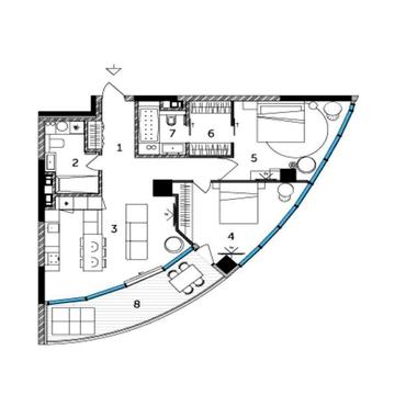 квартира с панорамной терассой ЖК Taryan Towers ПЕРВАЯ БАШНЯ