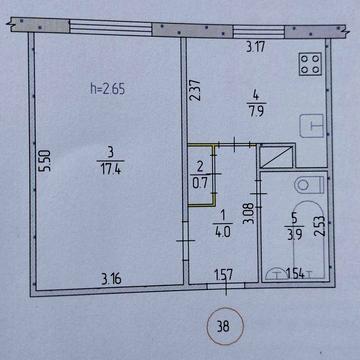 Продам 1к квартиру 1/9, м-н Сонячний