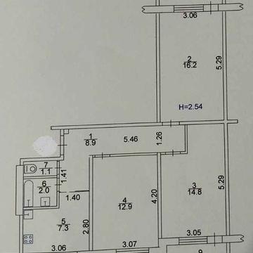 В продаже 3к М.Дв. Спорта Олимпийская, чешка под ремонт