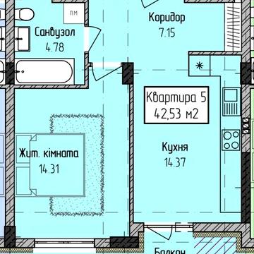 Продаж 1 кім квартири вул. Василя Гаджеги ЖК Радіщева