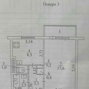 1-комнатная квартира на Королёва / Райадминистрация